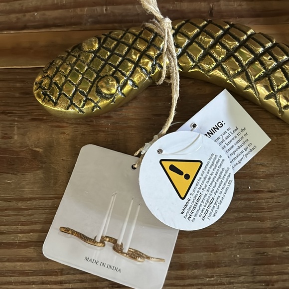 Creepy Crawly Snake 🐍 Metal 4 Taper Candle Candelabra BNWT - Picture 2 of 6